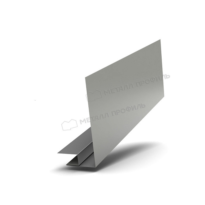 Планка карнизного свеса сложная 185х50х2000 (ECOSTEEL-01-БелыйКамень-0.5)